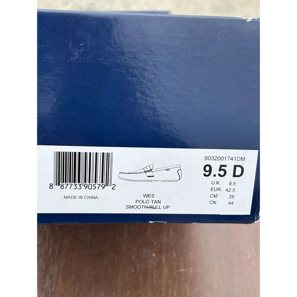 Wes Polo Tan Smooth Pull Up Slip On Leather 9.5 D - Picture 7 of 7